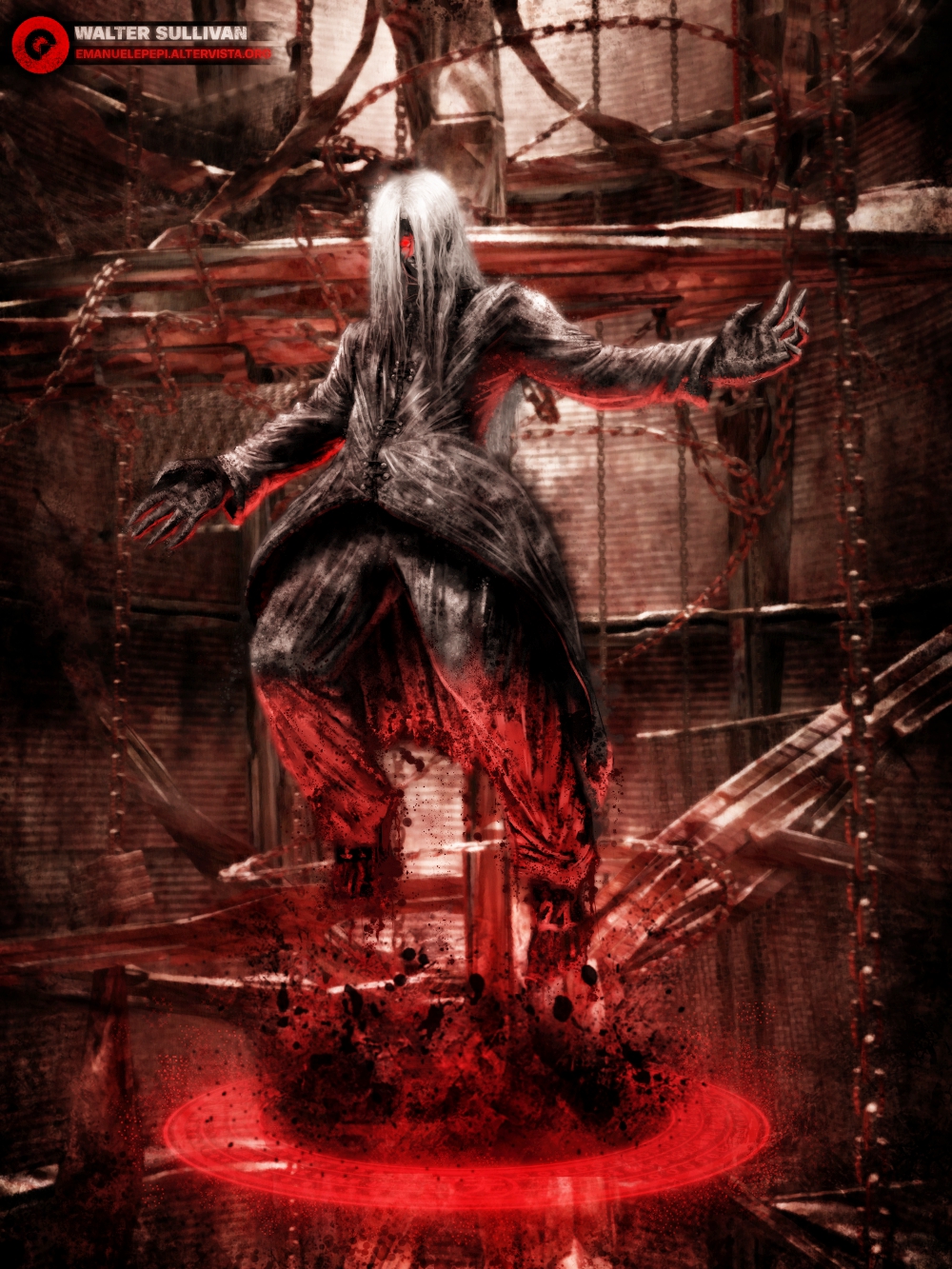 Silent Hill Fan-art, artwork done with  Gimp/MyPaint/Blender   